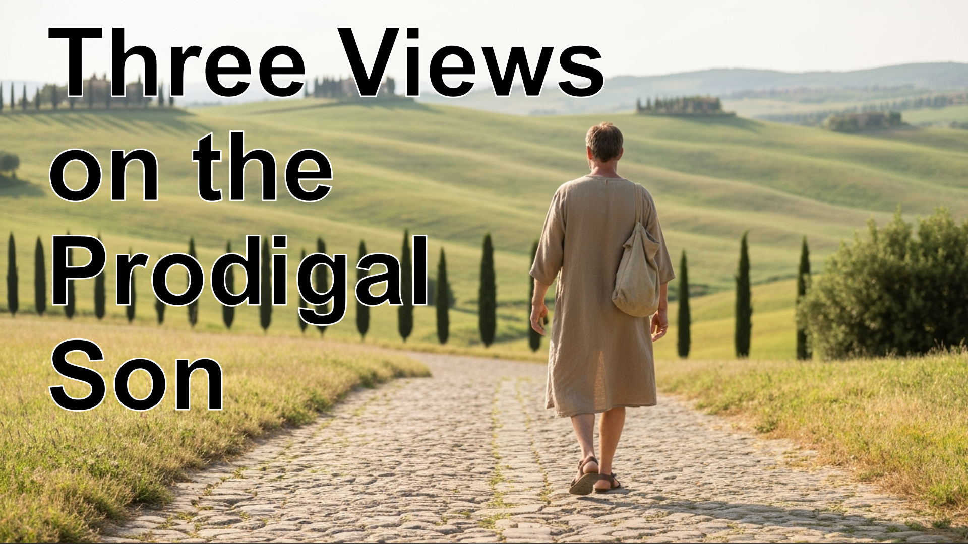 A picture of a man walking away. Ahead of him is a path he does not know.